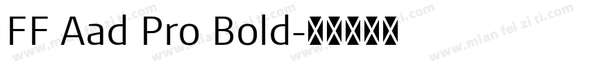 FF Aad Pro Bold字体转换